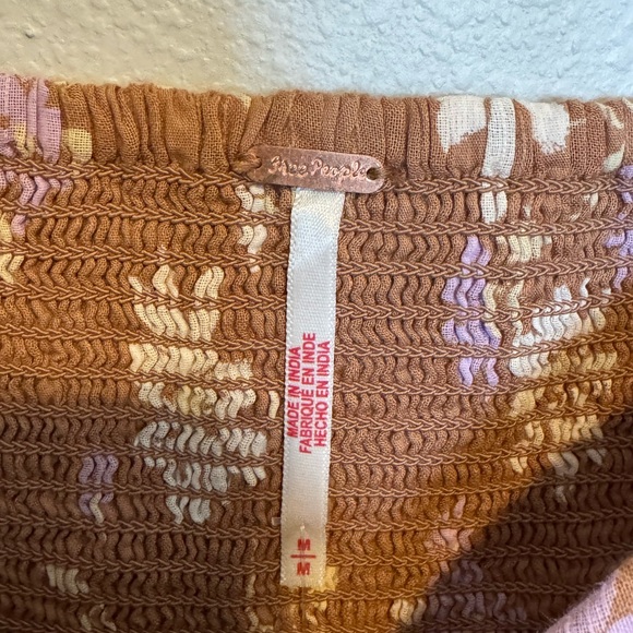 Free People Call Me Baby Blouse In Meerkat Combo Size Medium - Picture 4 of 9